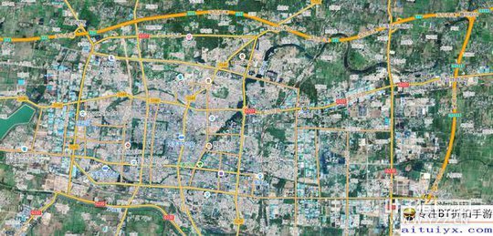 以山东菏泽市区地图为例,看看谁是国内卫星地